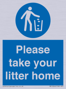 Please take your litter home